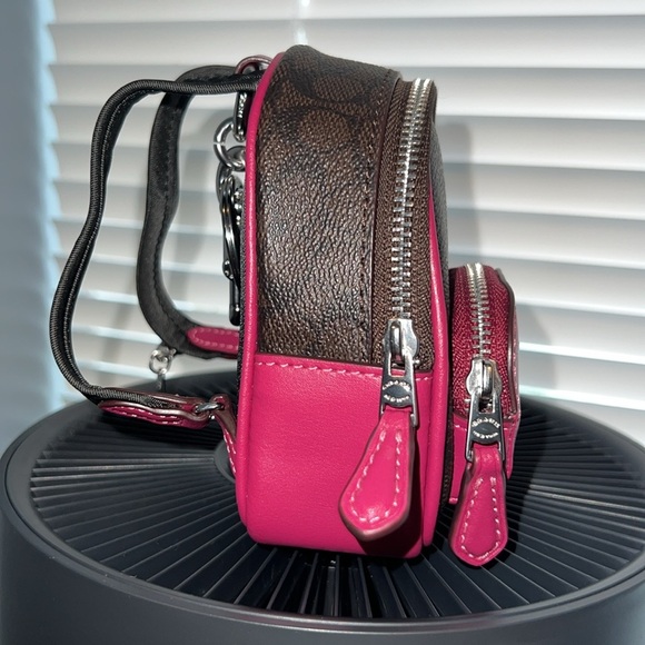 Coach Keychain Backpack Mini Bag - Picture 3 of 9